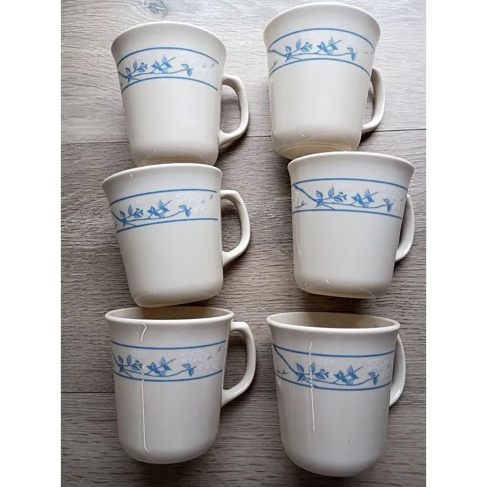 Vintage Corning USA Corelle Coffee Cups Ceramic Sandstone 
